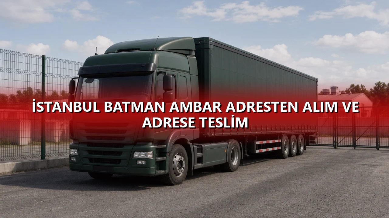 İstanbul Batman Ambar Adresten Alım ve Adrese Teslim